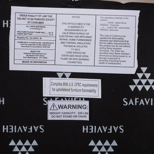 Safavieh Iveliz Ottoman With Cushion - Elegant Dark Natural & White Design For Modern Living Spaces Dark Natural ,White Banana  ,Metal Ott6504b