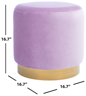 Safavieh Azai Round Ottoman Lilac / Gold OTT7501A