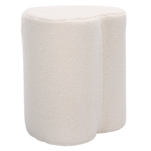 Safavieh Milena Heart-shaped Ivory Ottoman - Stylish Plywood & Foam Design For Chic Home Decor & Comfort Ivory Plywood,Fabric,Foam Ott7502a