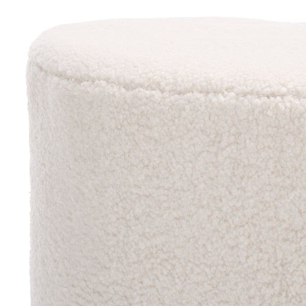 Safavieh Milena Heart-shaped Ivory Ottoman - Stylish Plywood & Foam Design For Chic Home Decor & Comfort Ivory Plywood,Fabric,Foam Ott7502a