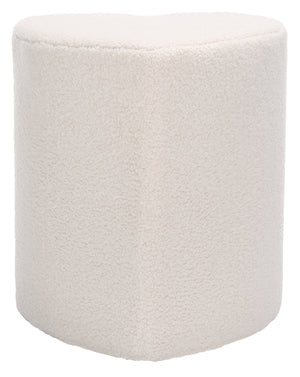 Safavieh Milena Heart-shaped Ivory Ottoman - Stylish Plywood & Foam Design For Chic Home Decor & Comfort Ivory Plywood,Fabric,Foam Ott7502a