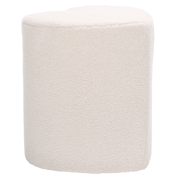 Safavieh Milena Heart-shaped Ivory Ottoman - Stylish Plywood & Foam Design For Chic Home Decor & Comfort Ivory Plywood,Fabric,Foam Ott7502a
