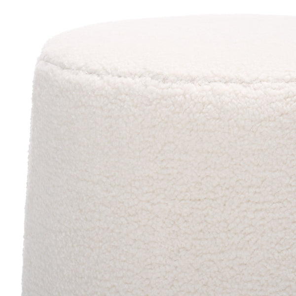 Safavieh Liesel Narrow Flared Ottoman In Elegant Ivory - Stylish Square Plywood & Fabric Accent Piece Ivory Plywood,Fabric,Foam Ott7504a