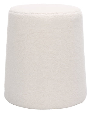 Safavieh Liesel Narrow Flared Ottoman In Elegant Ivory - Stylish Square Plywood & Fabric Accent Piece Ivory Plywood,Fabric,Foam Ott7504a