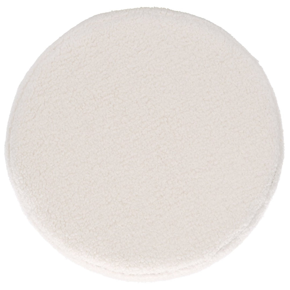 Safavieh Liesel Ivory Sherpa Flared Ottoman – Modern Multi-Use Accent Piece For Cozy Living Spaces & Decor OTT7504A