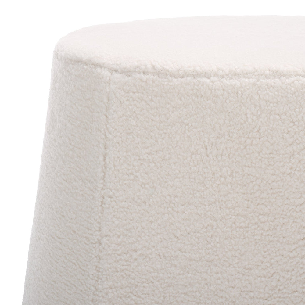 Safavieh Liesel Wide Flared Ottoman In Luxurious Ivory - Chic Square Design For Stylish Home Décor And Comfort Ivory Plywood,Fabric,Foam Ott7505a