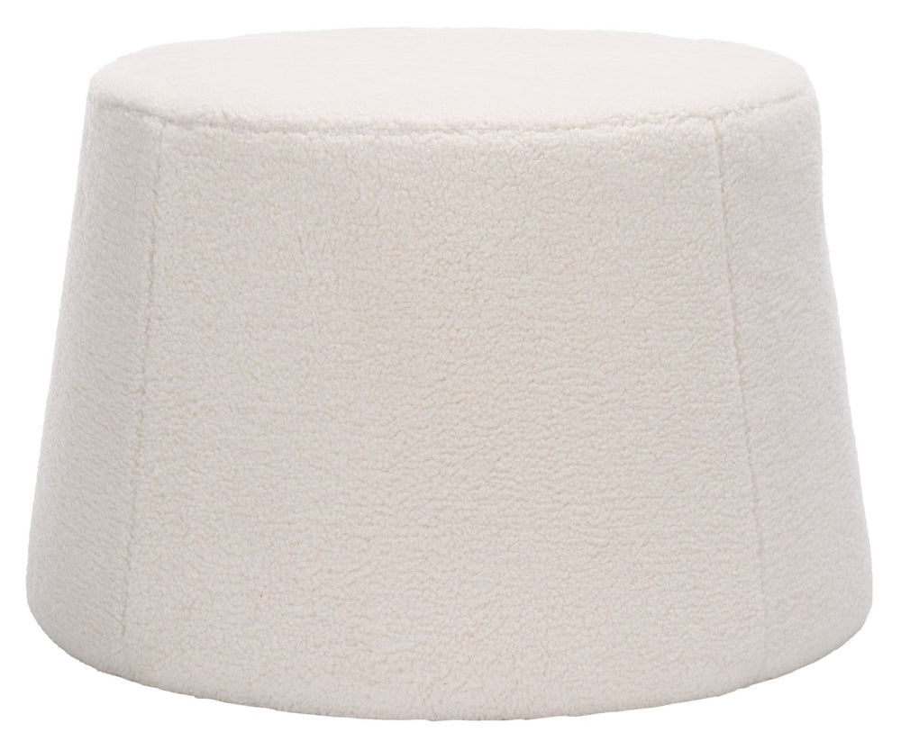 Safavieh Liesel Wide Flared Ottoman In Luxurious Ivory - Chic Square Design For Stylish Home Décor And Comfort Ivory Plywood,Fabric,Foam Ott7505a