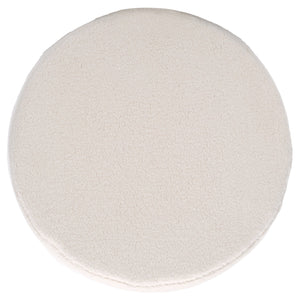 Safavieh Liesel Wide Flared Ottoman In Luxurious Ivory - Chic Square Design For Stylish Home Décor And Comfort Ivory Plywood,Fabric,Foam Ott7505a