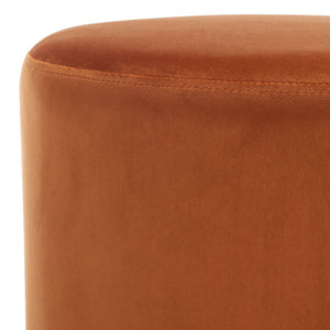 Safavieh Reika Ottoman With Elegant Tassel Design - Stylish Plywood And Fabric Accent For Any Space Rust Plywood,Fabric,Foam Ott7506b