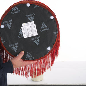 Safavieh Reika Ottoman With Elegant Tassel Design - Stylish Plywood And Fabric Accent For Any Space Rust Plywood,Fabric,Foam Ott7506b