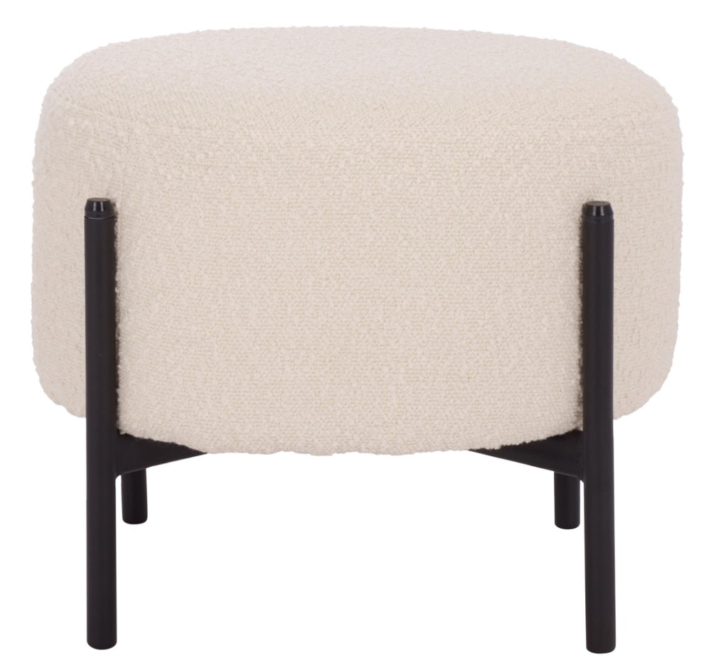 Safavieh Crius Stylish Ottoman Bench - Modern Upholstered Design With Durable Frame For Versatile Home Use Cream / Black OTT7507A