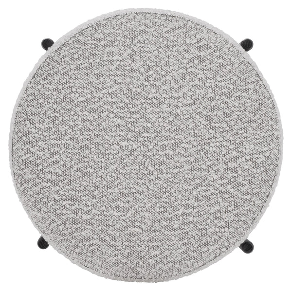 Safavieh Crius Ottoman And Bench Set - Elegant Upholstered Furniture For Stylish Living Room Comfort Light Grey ,Black Metal,Plywood,Fabric,Foam Ott7507b