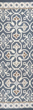 Rizzy Opulent OU574A Hand Tufted Transitional Wool Rug Gray/Natural 2'6" x 8'