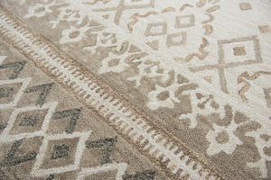 Rizzy Opulent OU934A Hand Tufted Transitional Wool Rug Natural/Beige 9' x 12'