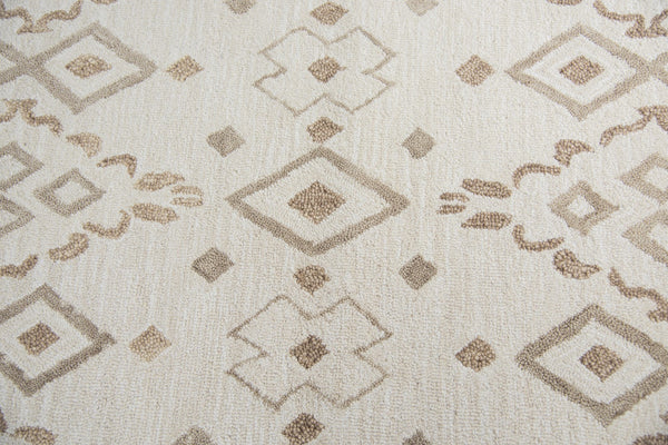 Rizzy Opulent OU934A Hand Tufted Transitional Wool Rug Natural/Beige 9' x 12'