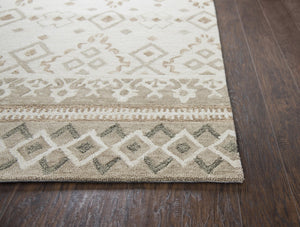 Rizzy Opulent OU934A Hand Tufted Transitional Wool Rug Natural/Beige 9' x 12'