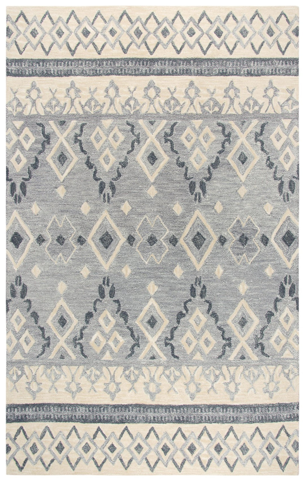 Rizzy Opulent OU935A Hand Tufted Transitional Wool Rug Natural/Beige 9' x 12'