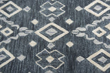 Rizzy Opulent OU936A Hand Tufted Transitional Wool Rug Gray/Dk.Blue 9' x 12'