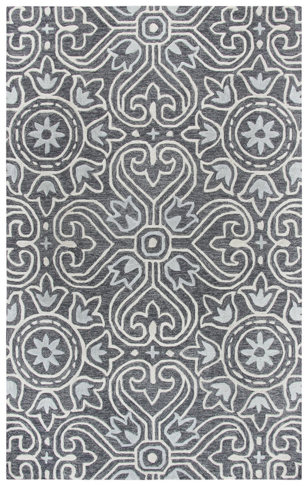 Rizzy Opulent OU957A Hand Tufted Transitional Wool Rug Gray 9' x 12'
