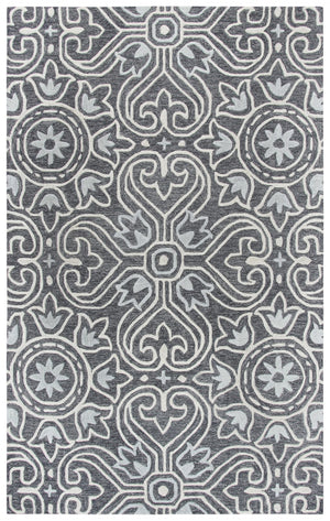Rizzy Opulent OU957A Hand Tufted Transitional Wool Rug Gray 9' x 12'