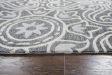 Rizzy Opulent OU957A Hand Tufted Transitional Wool Rug Gray 9' x 12'