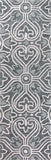 Rizzy Opulent OU957A Hand Tufted Transitional Wool Rug Gray 2'6" x 8'