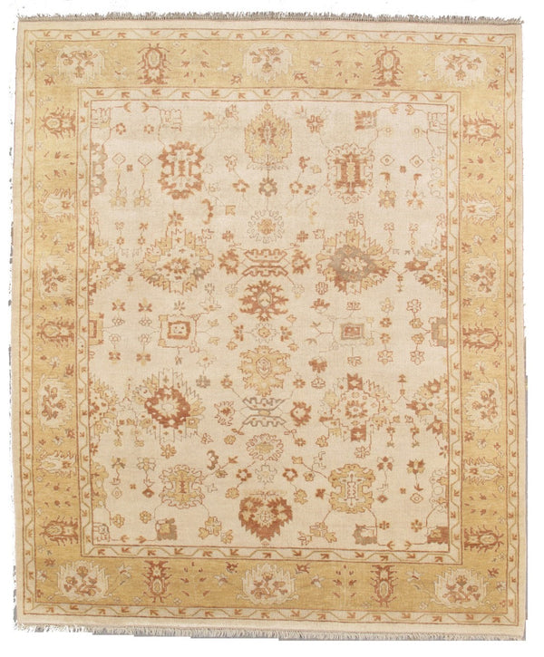 Pasargad Home Oushak Collection Hand-knotted Wool Runner Rug - Timeless Elegance For Every Room   Pd-939 11x12