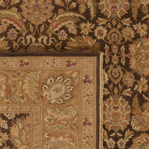 Safavieh Old World Elegant Wool Area Rug - Timeless Design For Luxurious Living Spaces And Classic Decor Dark Brown ,Gold 100% Wool Pile Ow115b-cnr