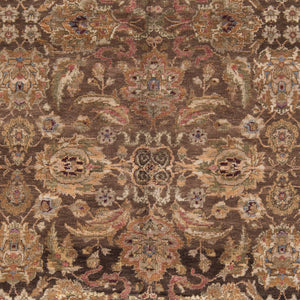 Safavieh Old World Elegant Wool Area Rug - Timeless Design For Luxurious Living Spaces And Classic Decor Dark Brown ,Gold 100% Wool Pile Ow115b-cnr