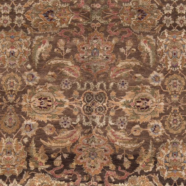 Safavieh Old World Elegant Wool Area Rug - Timeless Design For Luxurious Living Spaces And Classic Decor Dark Brown ,Gold 100% Wool Pile Ow115b-cnr