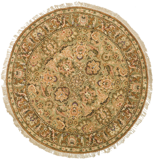 Safavieh Old World Elegant Wool Area Rug - Timeless Design For Luxurious Living Spaces And Classic Decor Light Green ,Gold 100% Wool Pile Ow115c-cnr