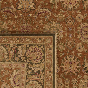 Safavieh Old World Elegant Wool Area Rug - Timeless Design For Luxurious Living Spaces And Classic Decor Gold ,Green 100% Wool Pile Ow115d-cnr