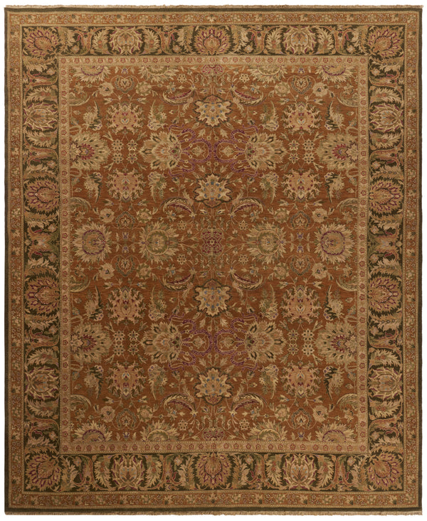 Safavieh Old World Elegant Wool Area Rug - Timeless Design For Luxurious Living Spaces And Classic Decor Gold ,Green 100% Wool Pile Ow115d-cnr