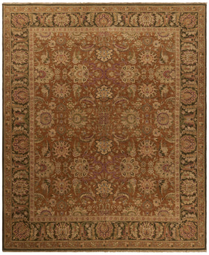 Safavieh Old World Elegant Wool Area Rug - Timeless Design For Luxurious Living Spaces And Classic Decor Gold ,Green 100% Wool Pile Ow115d-cnr