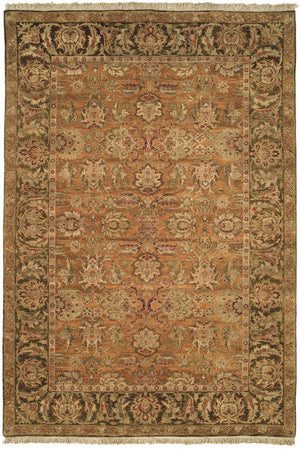 Safavieh Old World Elegant Wool Area Rug - Timeless Design For Luxurious Living Spaces And Classic Decor Gold ,Green 100% Wool Pile Ow115d-cnr
