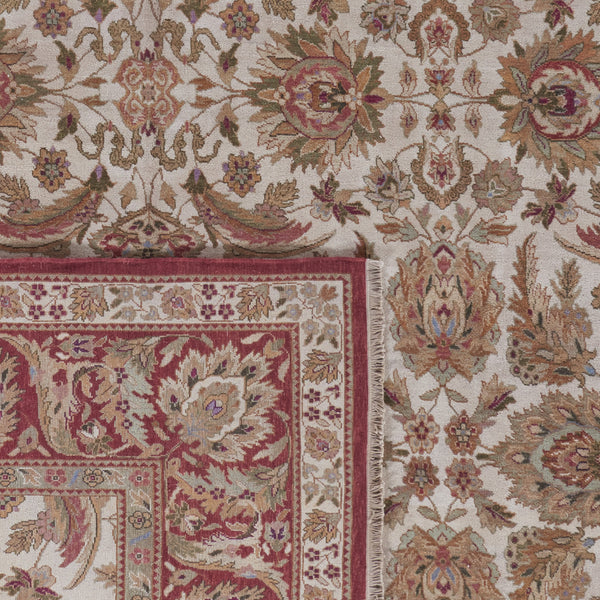 Safavieh Old World Elegant Wool Area Rug - Timeless Design For Luxurious Living Spaces And Classic Decor Ivory ,Rust 100% Wool Pile Ow115g-cnr