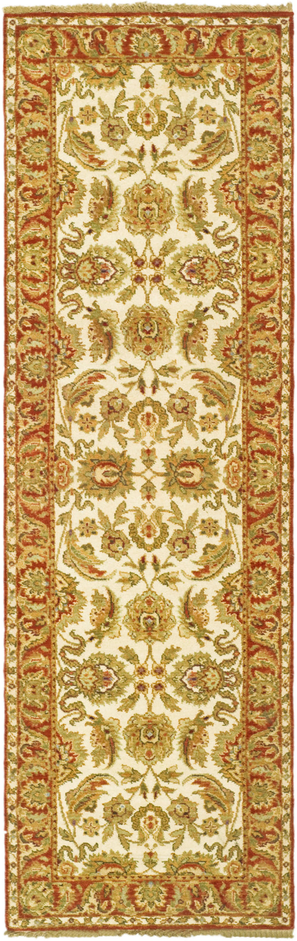 Safavieh Old World Elegant Wool Area Rug - Timeless Design For Luxurious Living Spaces And Classic Decor Ivory ,Rust 100% Wool Pile Ow115g-cnr