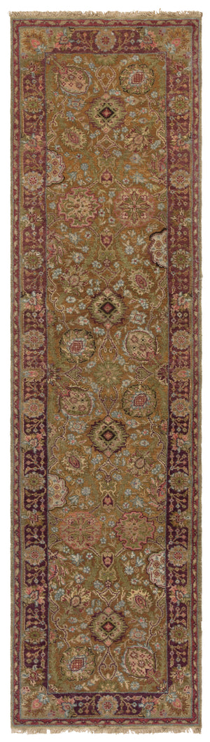 Safavieh Old World Luxurious Area Rug - Timeless Elegance With Intricate Floral Patterns For Any Space Gold 100% Wool Pile Ow118b-10