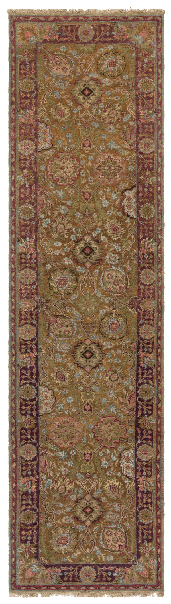 Safavieh Old World Luxurious Area Rug - Timeless Elegance With Intricate Floral Patterns For Any Space Gold 100% Wool Pile Ow118b-10