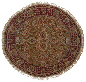 Safavieh Old World Luxurious Area Rug - Timeless Elegance With Intricate Floral Patterns For Any Space Gold 100% Wool Pile Ow118b-10