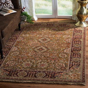 Safavieh Old World Luxurious Area Rug - Timeless Elegance With Intricate Floral Patterns For Any Space Gold 100% Wool Pile Ow118b-10