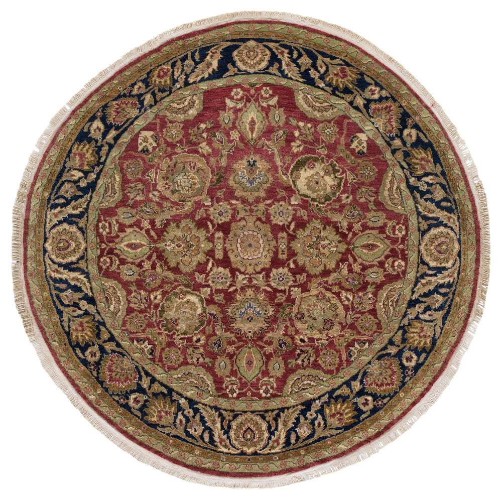 Safavieh Old World Oriental-inspired Wool Rug - Timeless Elegance For Entryways And Cozy Spaces Salmon ,Navy 100% Wool Pile Ow120a-cnr