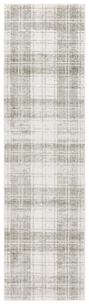 Safavieh Oxford Modern Runner Rug - Timeless Elegance In Sophisticated Colors For Hallways And Living Areas Green ,Ivory 50% Polyester,50% Polypropylene Oxp500y-28