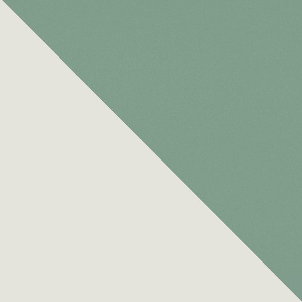 Manhattan Comfort Tribeca Mid-Century Modern 2-Piece Entertainment Center Off White and Green Mint 7PMC86