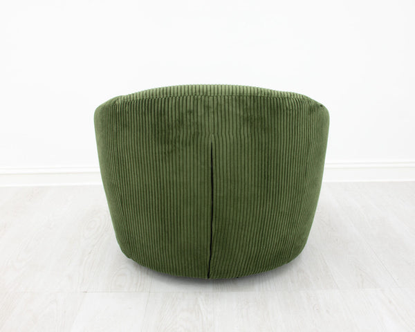 Zeugma Olivia Swivel Chair In Soft Green Velvet - Stylish Tufted Design With Comfortable Foam Padding   Nc1382, Olive Green