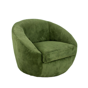 Zeugma Olivia Swivel Chair In Soft Green Velvet - Stylish Tufted Design With Comfortable Foam Padding   Nc1382, Olive Green
