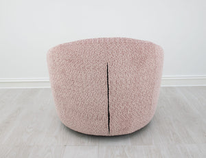 Zeugma Olivia Swivel Chair In Dusty Rose Velvet - Luxurious Tufted Design, Comfort, And Style For Any Room   Nc1382 Olivia Pink