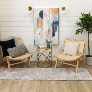 Karastan Rugs Rendition by Stacy Garcia Home Olympia Machine Woven Triexta Modern/Contemporary Area Rug Dim Grey 2' 4" x 7' 10"