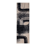Karastan Rugs Rendition by Stacy Garcia Home Orion Machine Woven Polyester Area Rug Obsidian 2' 4" x 7' 10"