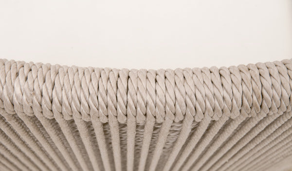 Essentials For Living Overlay Dining Chair Set Of 2 - Elegant Mahogany Base & Handwoven Oyster Rope For Chic Dining Spaces Oyster Twist Rope,Livesmart Peyton,Pearl,Natural Gray Mahogany Solid Mahogany Wood,Aluminum 6859.Oys/Lpprl/Ng